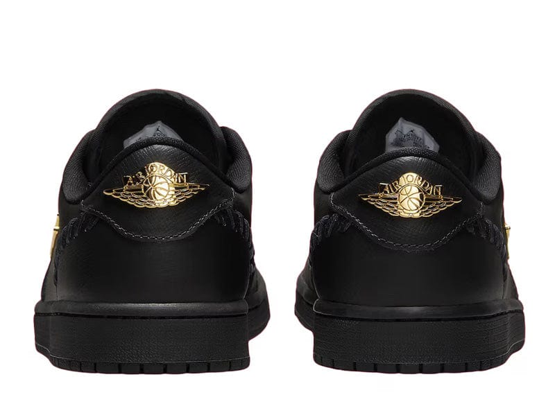 Jordan 1 Low Method of Make Black Metallic Gold (Women's)