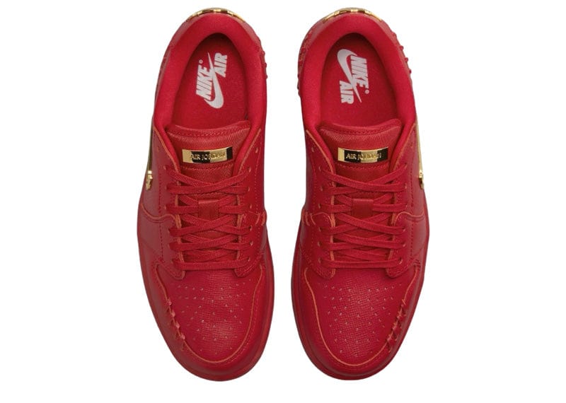 Jordan 1 Low Method of Make Gym Red Metallic Gold (Women's)