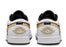 Jordan 1 Low White Black Metallic Gold Swoosh