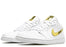 Jordan 1 Low White Metallic Gold (Women's)