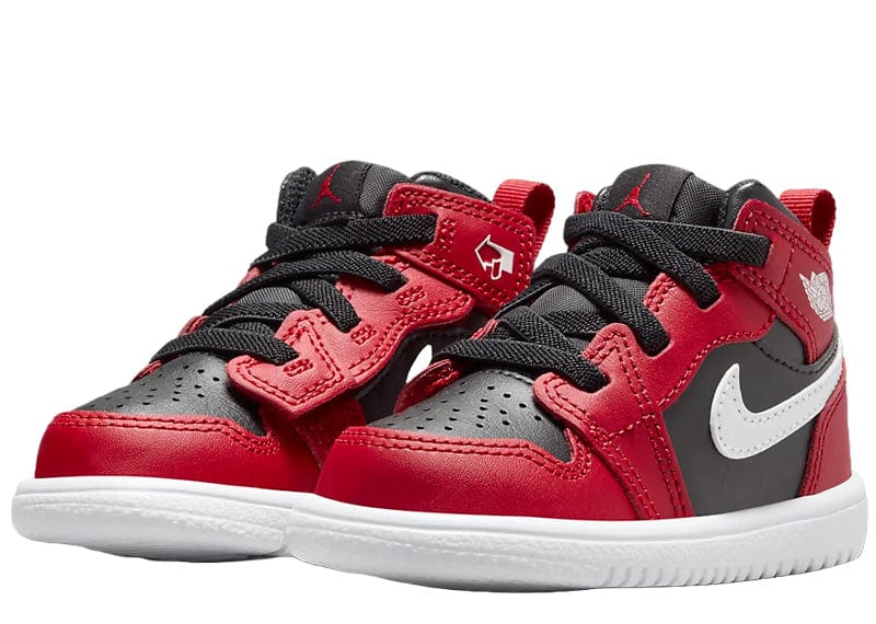 Jordan 1 Mid ALT Black Gym Red White (Toddler)