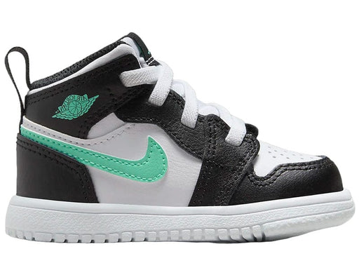 Jordan 1 Mid ALT White Black Green Glow (TD)