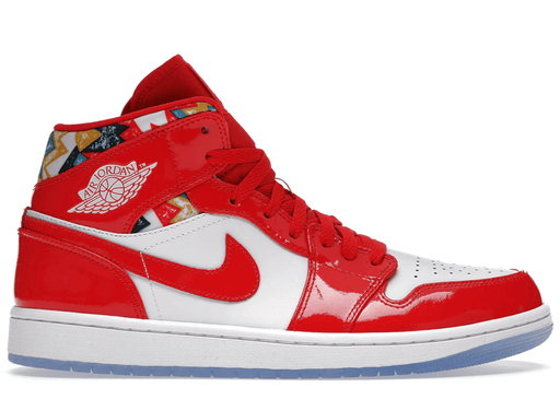 Jordan 1 Mid Barcelona Sweater Red Patent (GS)