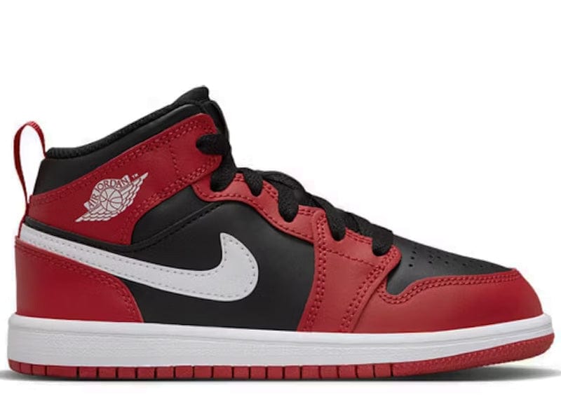 Jordan 1 Mid Black Gym Red (PS)