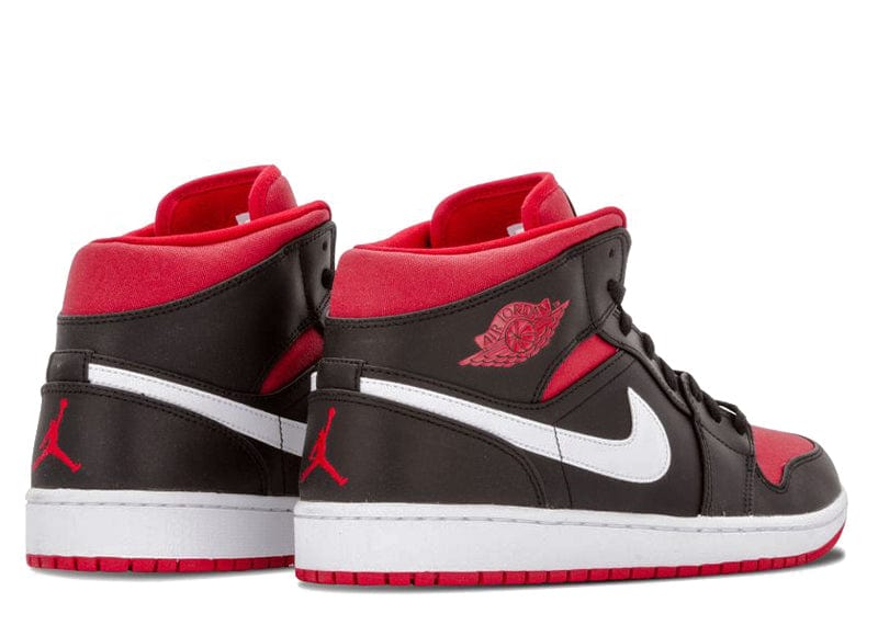 Jordan 1 Mid Black Gym Red White