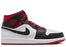 Jordan 1 Mid Black Toe White Gym Red