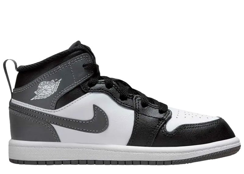 Jordan 1 Mid Black White Iron Grey (PS)