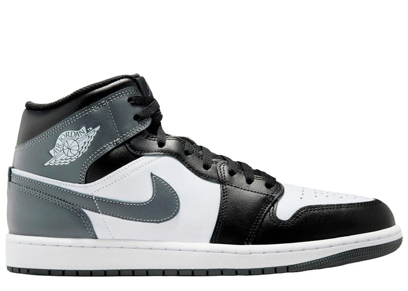 Jordan 1 Mid Black White Iron Grey