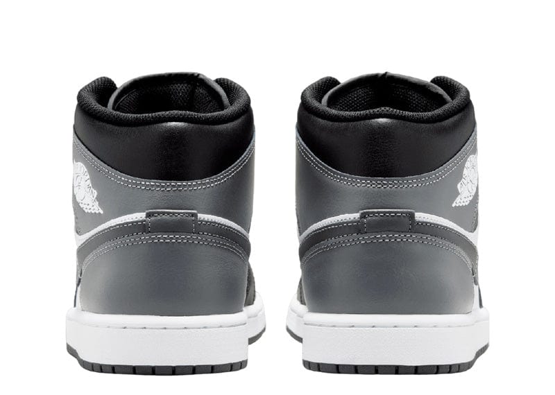 Jordan 1 Mid Black White Iron Grey