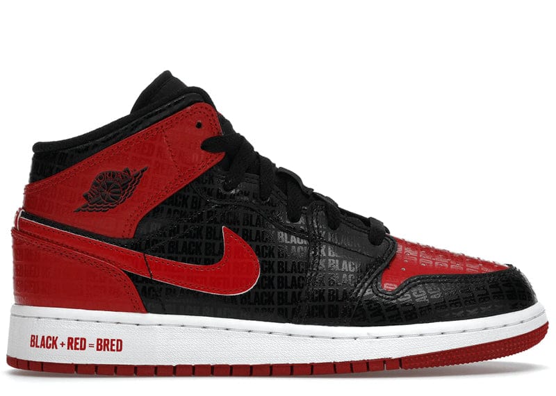 Jordan 1 Mid Bred Text (GS)