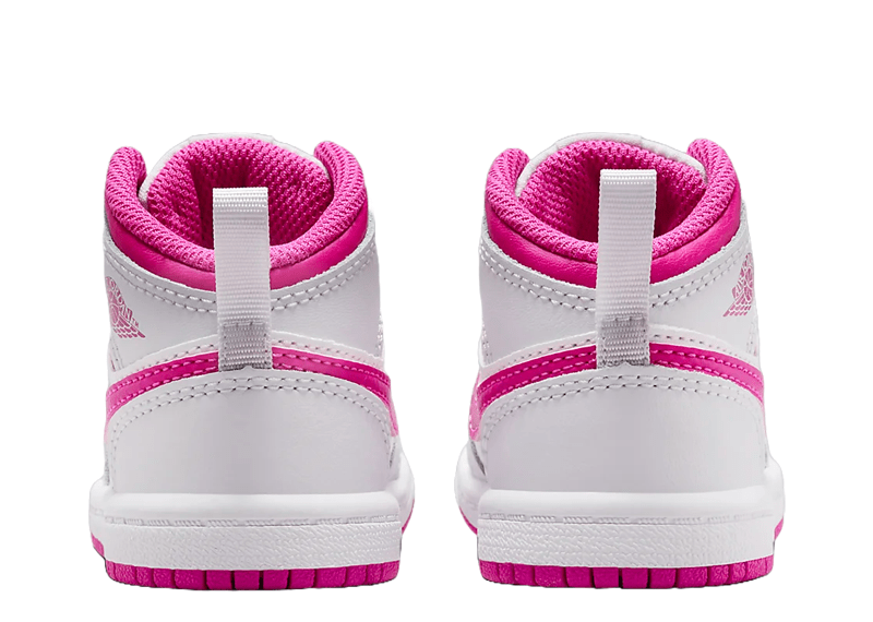 Jordan 1 Mid Iris Whisper White Fire Pink (TD)