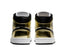 Jordan 1 Mid Metallic Gold Black White