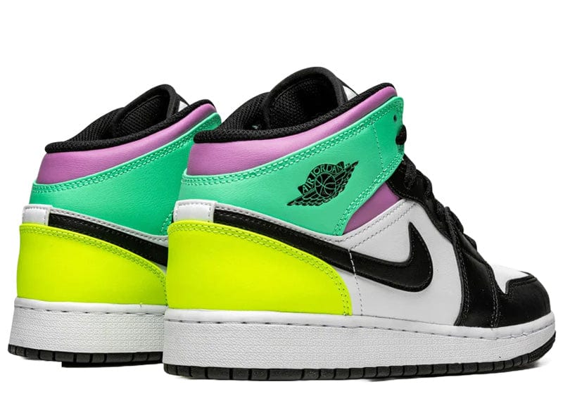 Jordan 1 Mid Pastel Black Toe (GS)