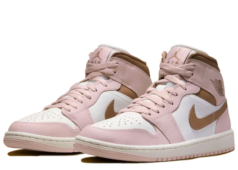 Jordan 1 Mid Pink Oxford Brown (Women's)