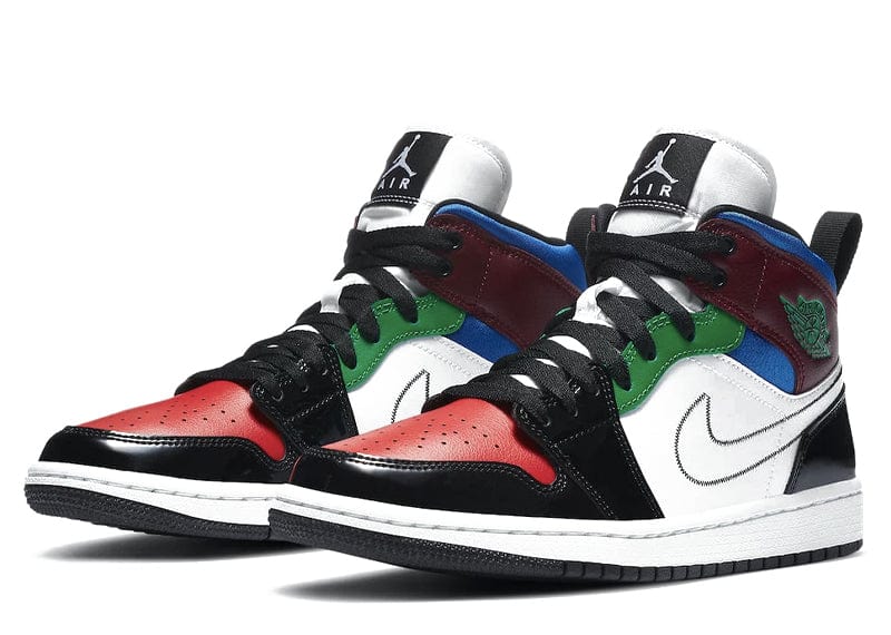 Jordan 1 Mid SE Black White Multi-Color (W)