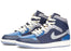 Jordan 1 Mid SE Craft Obsidian French Blue Ashen Slate White