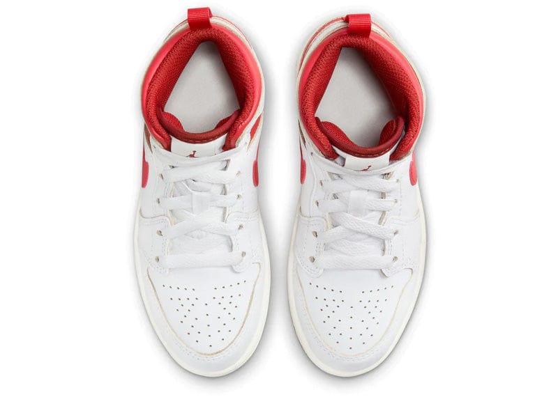 Jordan 1 Mid Se White Lobster Dune Red -Sail (PS)