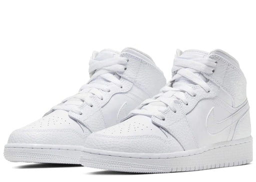 Jordan 1 Mid Triple White (2023) (GS)