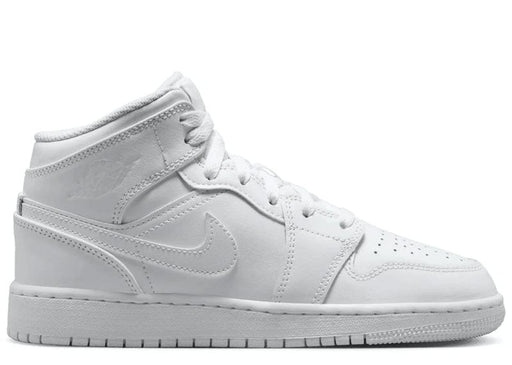 Jordan 1 Mid Triple White (2023) (GS)