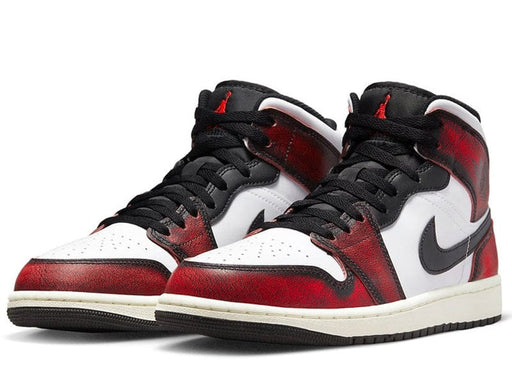 Jordan 1 Mid Wear-Away Chicago