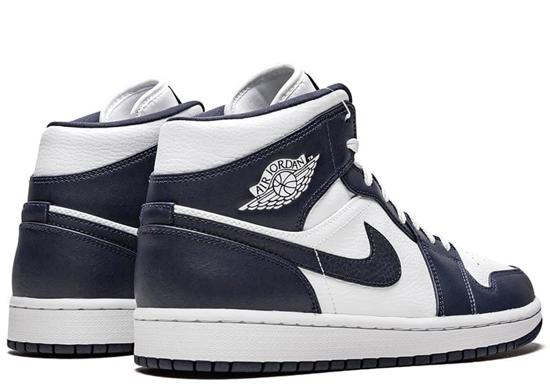 Jordan 1 Mid White Metallic Gold Obsidian