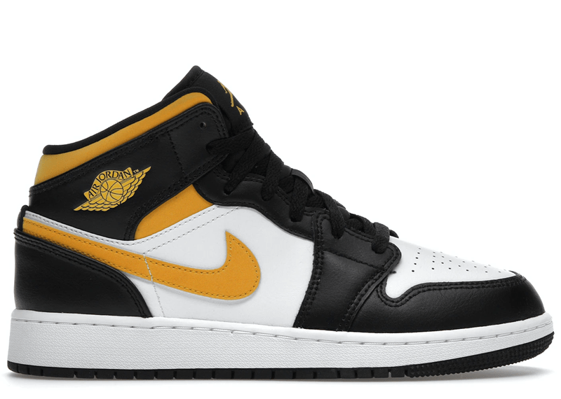 Jordan 1 Mid White Pollen Black (GS)