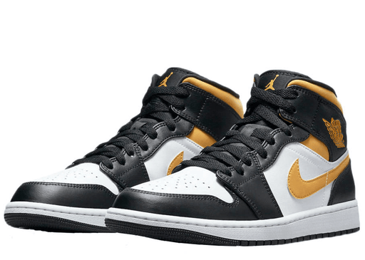 Jordan 1 Mid White Pollen Black (GS)