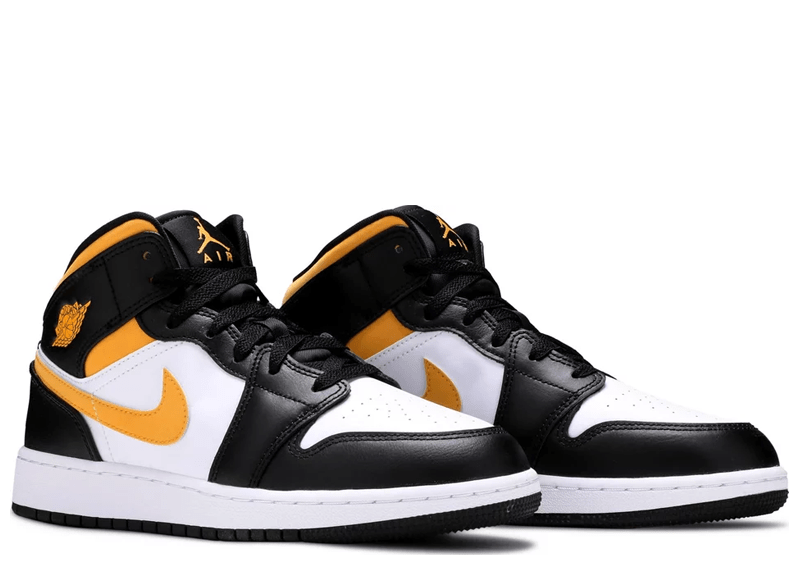 Jordan 1 Mid White Pollen Black (GS)