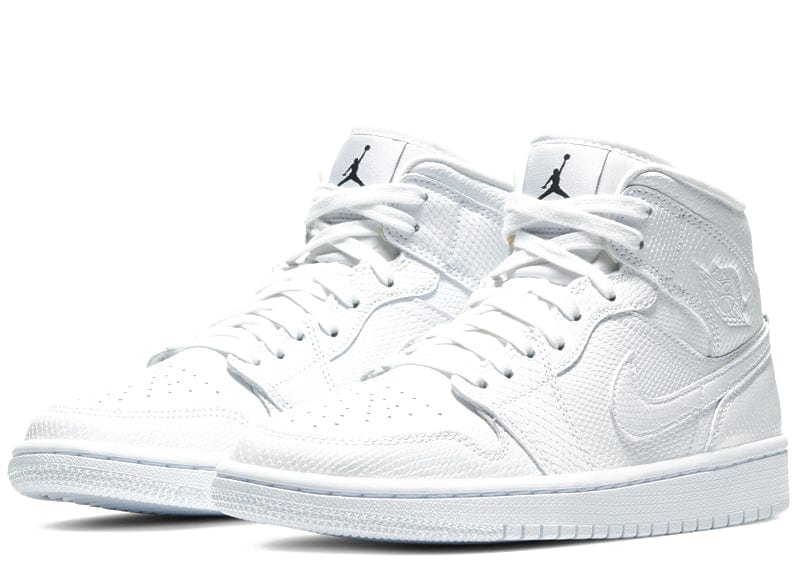 Jordan 1 Mid White Snakeskin (W)