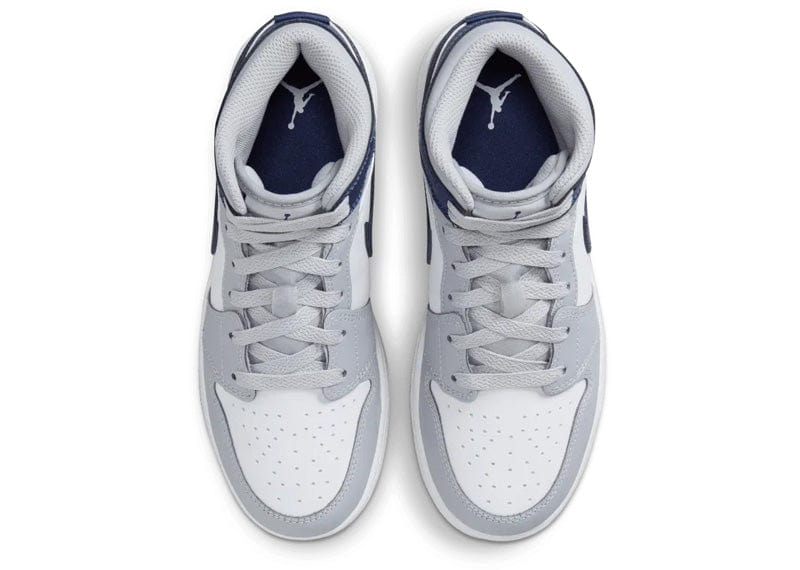 Jordan 1 Mid Wolf Grey Midnight Navy (GS)