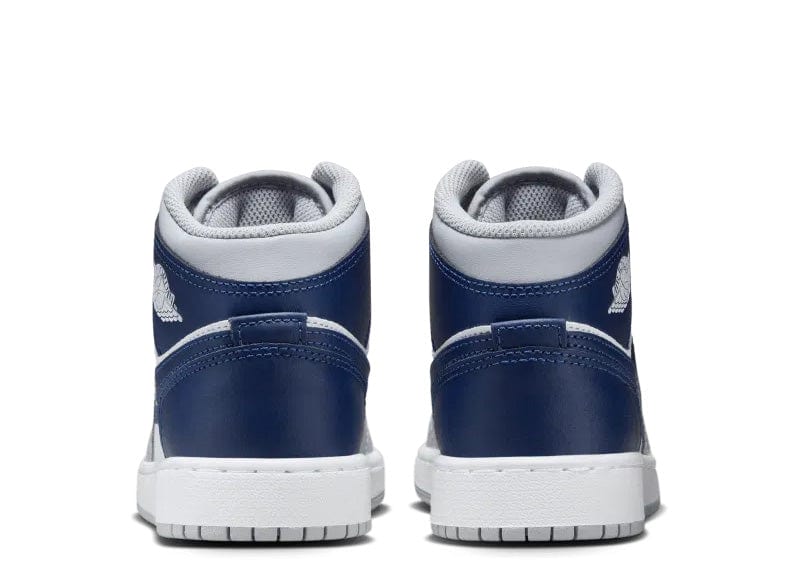 Jordan 1 Mid Wolf Grey Midnight Navy (GS)