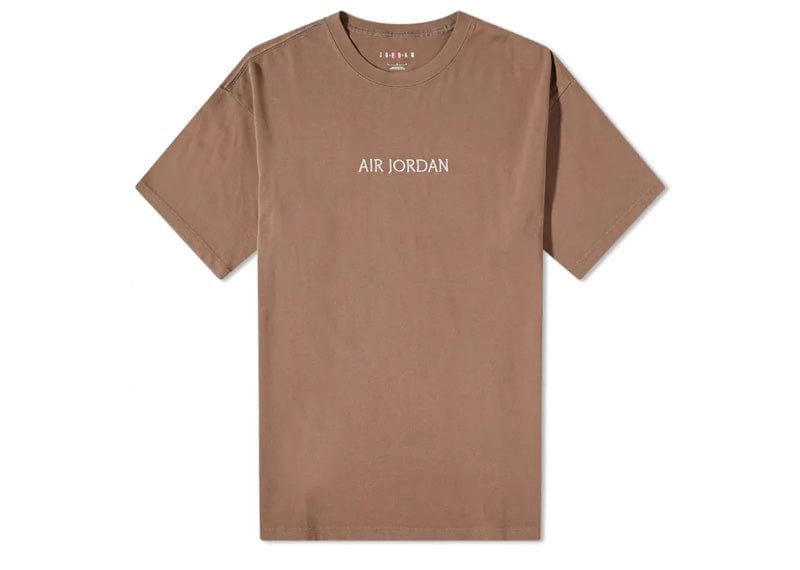 Jordan wordmark T-shirt brown