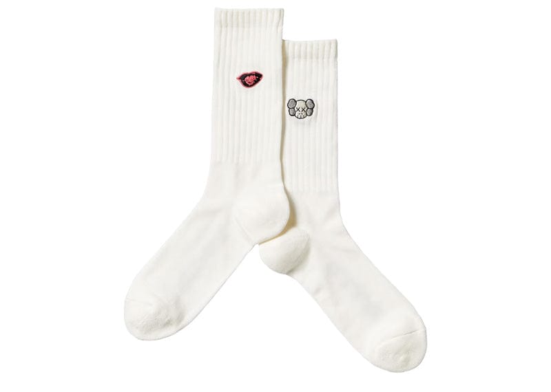 KAWS x Uniqlo Warhol 476519 Socks White