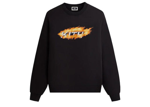 Kith Orbit Flame Vintage Nelson Crewneck Black