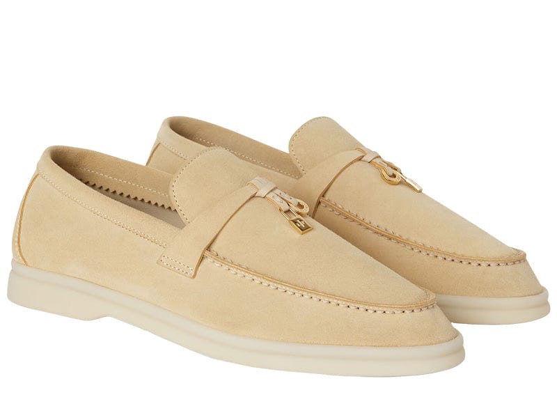 Loro Piana Charms Walk Loafers Butter