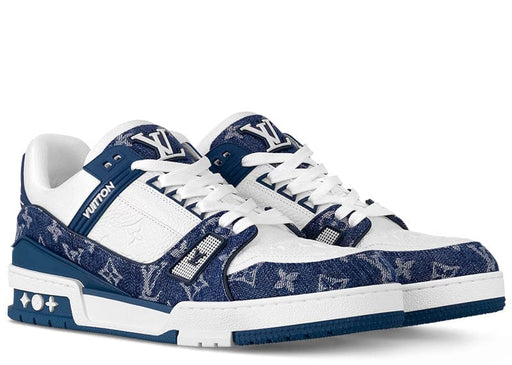 Louis Vuitton LV Trainer Monogram Denim White Blue