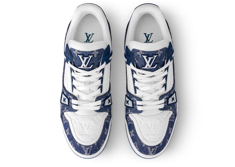 Louis Vuitton LV Trainer Monogram Denim White Blue