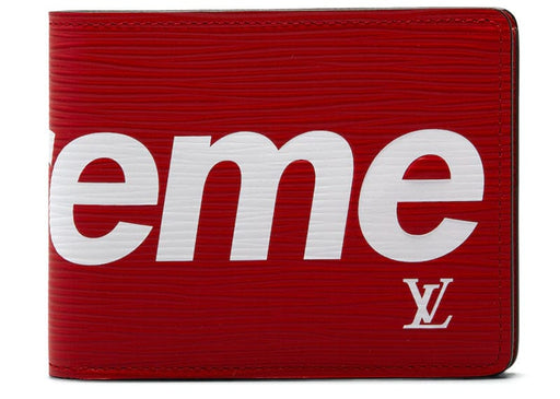 Louis Vuitton X Supreme Wallet Epi Red