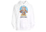 Moschino Robot Bear Drawstring Hoodie White