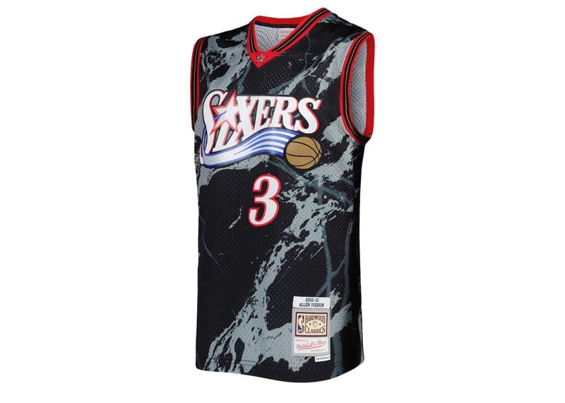 Mitchell & Ness Philadelphia 76ers Sixers Allen Iverson Marble Jersey