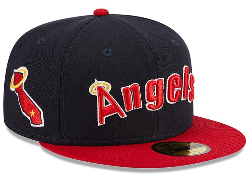 California Angels 59FIFTY Retro Jersey Script Navy/Red Cap Fitted 7 1/4