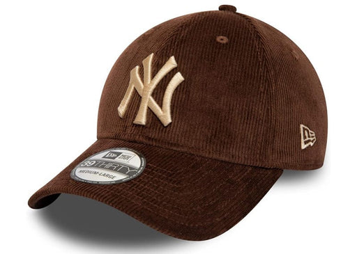 New Era 39Thirty Stretch Cap Corduroy New York Yankees Brown