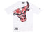 NEW ERA Chicago Bulls NBA All Over Print Infill Oversized T-Shirt - White