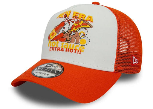 New Era Food Trucker White/Orange Cap