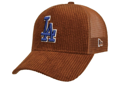 New Era Los Angeles Dodgers Cord Trucker Brown