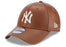 New Era New York Yankees Leather 9Forty SnapBack Brown