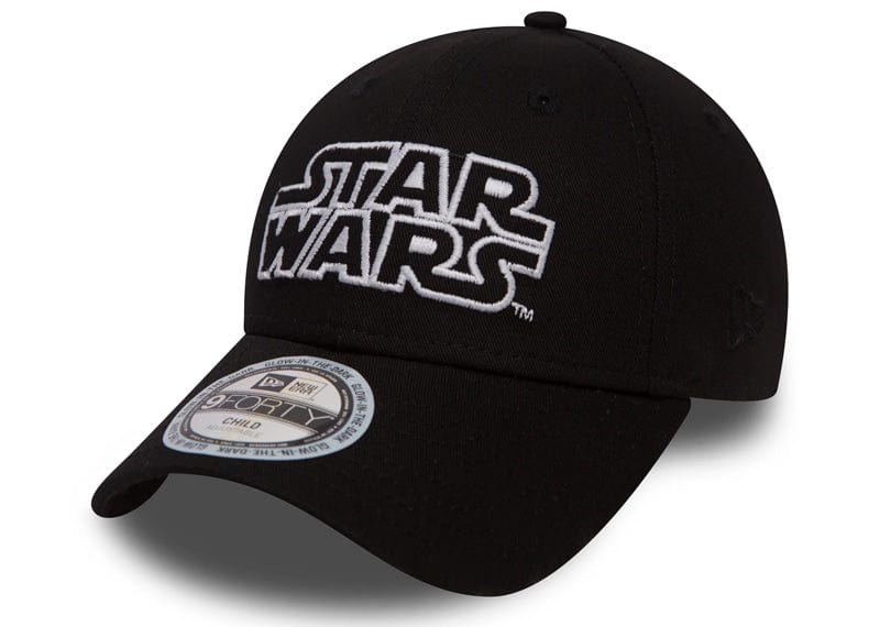 New Era Star Wars Glow in The Dark 9Forty Strapback Cap Black Youth