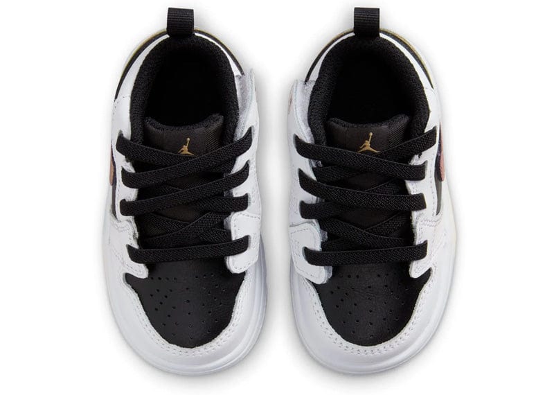 Jordan 1 Low White/Metallic Gold-Black (TD)