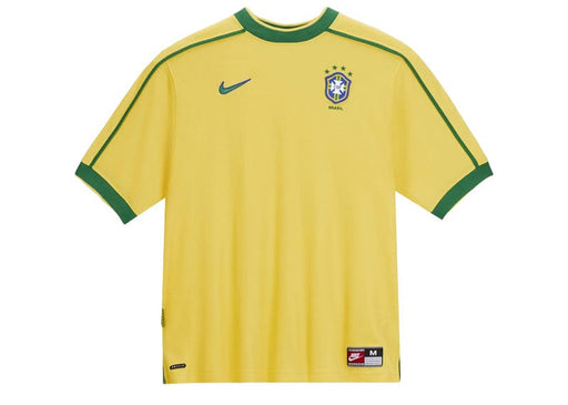 Nike Brazil 1998 Reissue Soccer Replica Jersey Varsity Maize/Pine Green