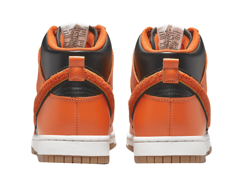 Nike Dunk High University Chenille Swoosh Safty Orange